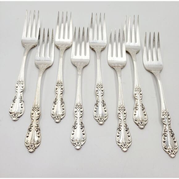 Grand Elegance Wm Roger Mfg Co Extra Plate 7 Place Settings 60 pcs Silverplate - Picture 10 of 16